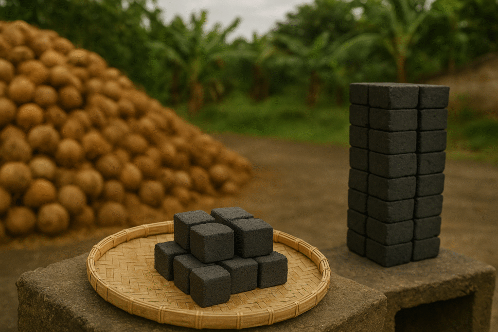 pure coconut shell hookah briquettes
